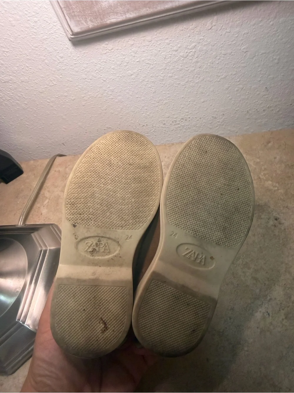 Zara Kids Brown Suede Penny Moccasins